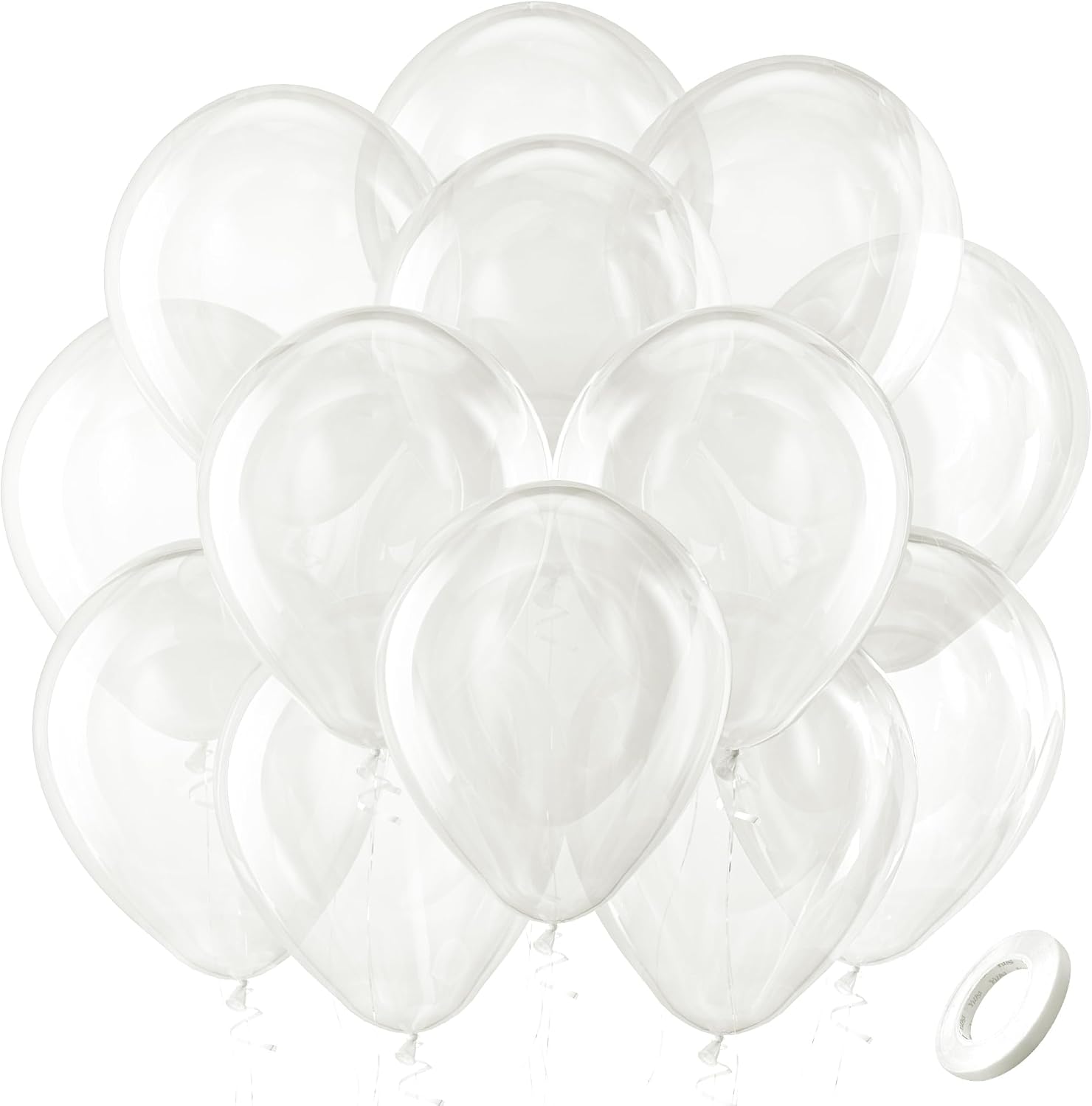 Bezente Assorted Latex Rainbow Balloons 100 Pack 12 inch - Image 167