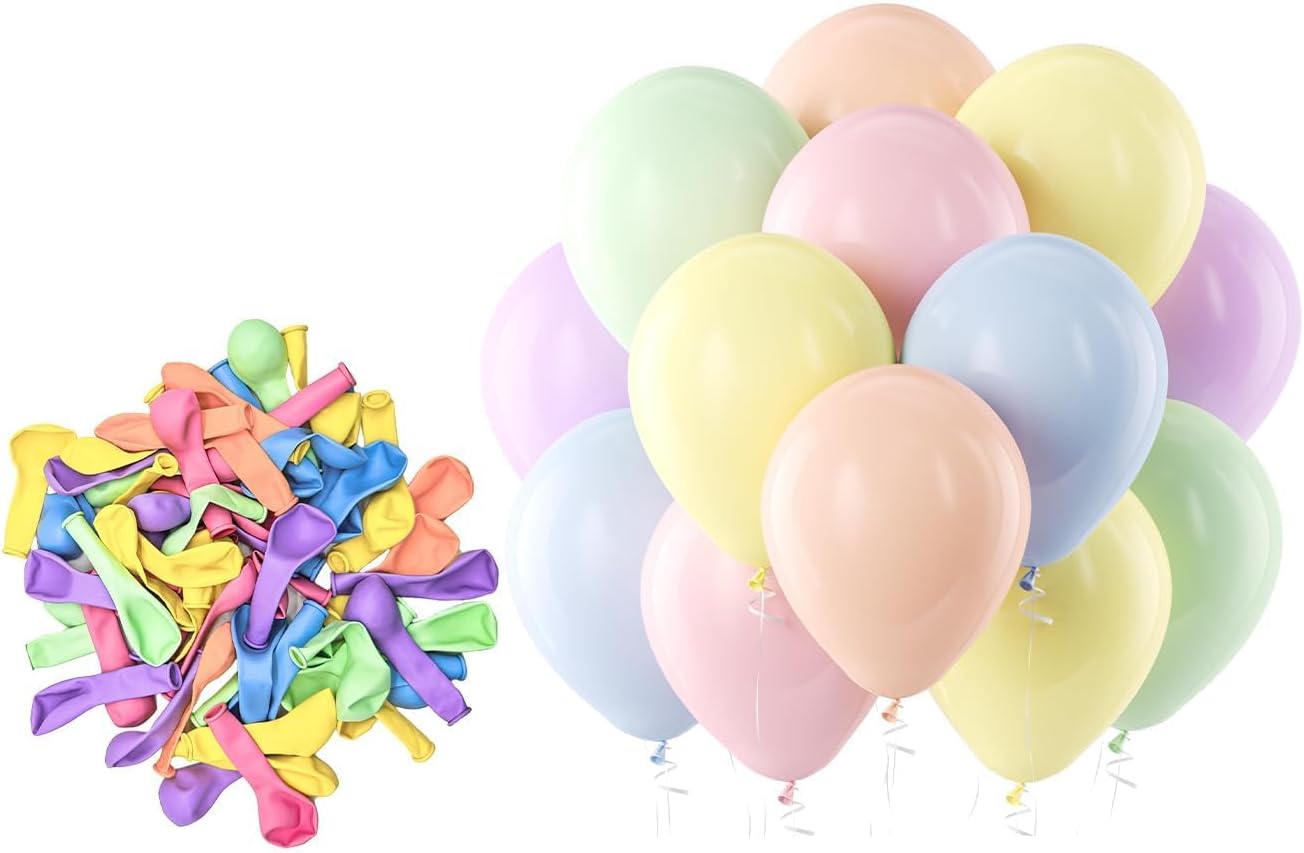 Bezente Assorted Latex Rainbow Balloons 100 Pack 12 inch - Image 26