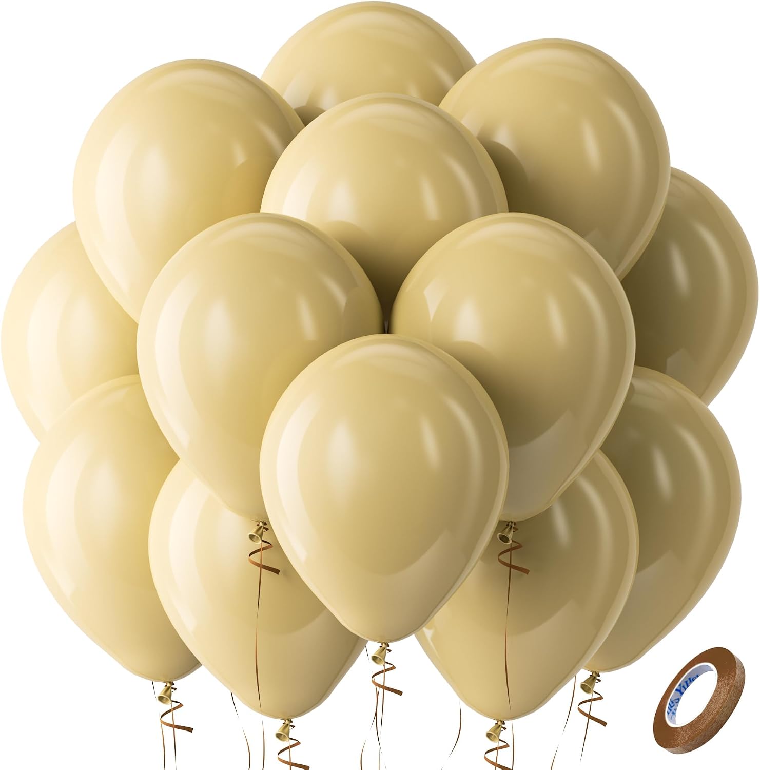 Bezente Assorted Latex Rainbow Balloons 100 Pack 12 inch - Image 214