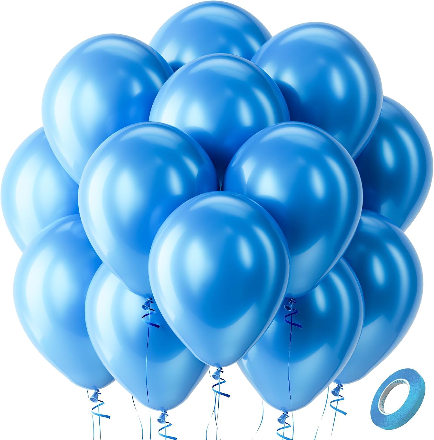Bezente Assorted Latex Rainbow Balloons 100 Pack 12 inch - Image 159