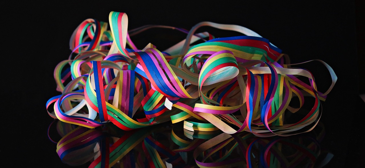 Balloons and party supplies ready to be packed